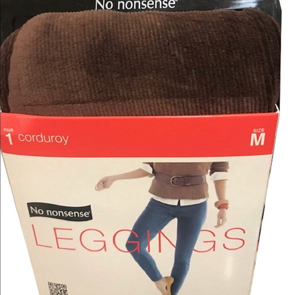 No Nonsense Corduroy Leggings Espresso 